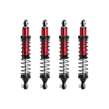 GPM Aluminum 89mm Progressive Spring Shock Set for H10 Optic，Red | Front & Rear, RC Crawler Upgrade, for VANQUISH H10 Optic, Yokohama Sparco RTR, 1/10 Scale - color: Red