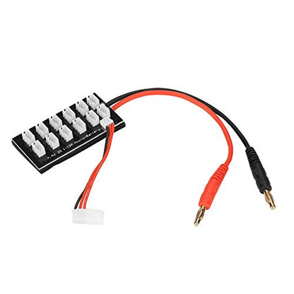2S 7.4V LiPo Parallel Charging Board JST-PH2.0 3-Pin 4.0mm Banana Plug 2S LiPo Battery Charge Board for Balance Charger Imax B6