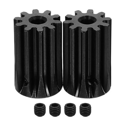 uxcell 2Pcs 1.5 Mod 10T Spur Gear 5mm Bore, 1045 Steel Pinion Gear Black Surface Treatment, 20°Pressure Angle, for Spur Rack and RC Model Car or Motor DIY - size: 1.5 Mod 10T, 5mm