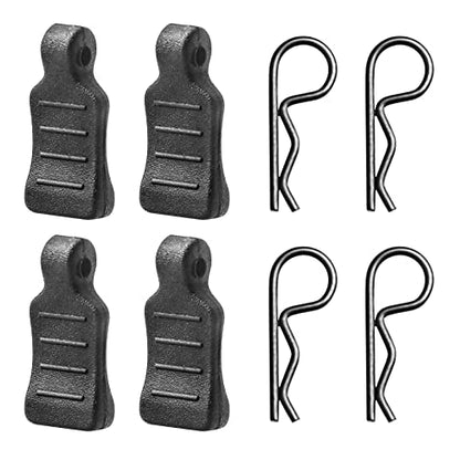 RC Body Clips with Pull Tabs 1/24 1/28 RC Clips for RC Truck Crawler Drift Buggy Compatible with Axial SCX24 WLtoys K969 K989 P929 (50-Pack)