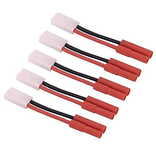 5pcs Female Tamiya to HXT 4.0mm Banana Adapter for Redcat Racing Hexfly NiMH Battery Charger - style: Tamiya Female to HXT