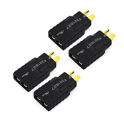 FLY RC Lipo Battery Wireless Adapter Compatible with T Plug Battery to Slash Revo Rc Esc Charger (4pcs/Lots) - style: T Male to TR Female