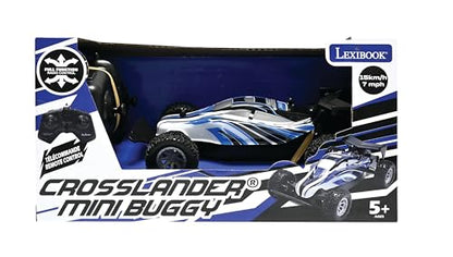 Lexibook, Crosslander® Mini Buggy Radio Controlled Buggy Speed Up to 15KM/H Front & Rear Bumpers Rechargeable, Blue, RC17 - style: RC17