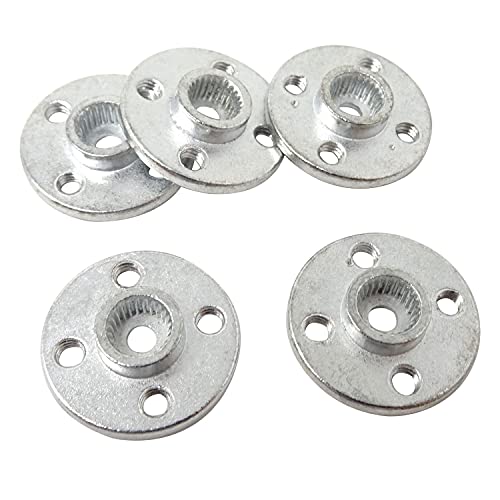 Honbay 6PCS Metal Servo Arms Horn Aluminum Round 25T Standard Servo Disc with Screw for RC Robot Boat Car Airplane Hop-up Parts