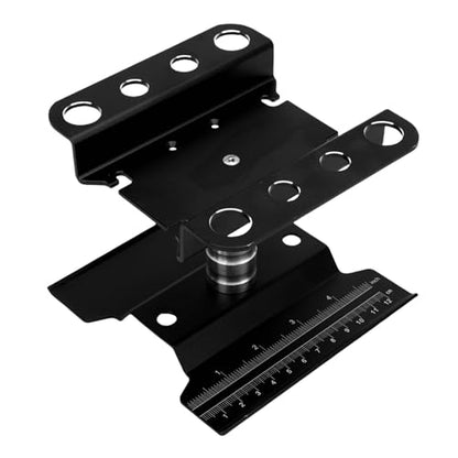 360 Degree Rotation Stable Flexible RC Car Work Stand for 1/10 1/8 Scale Simulation Climbing Vehicles Alloy (Black) - color: Black