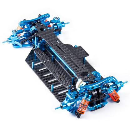 Alloy & Carbon RC Chassis Shaft Drive Touring Car Body Frame Kit | For 1/10 Tamiya TT02, Upgrades