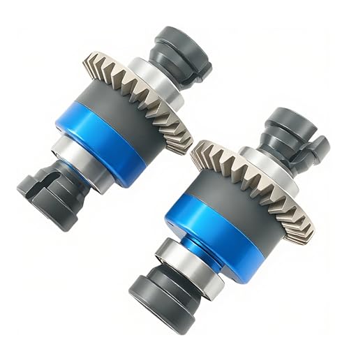 2PCS 30T 0.8Mod Differential Set for ARRMA Granite Typhon Mojave GROM (Blue) | Metal,Front,Rear,1/18,1/14,ARA311177 ARA311177V2,Pre-Assembled,High Strength,Wear Resistant,Precision Fit - color: Blue