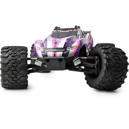 Preglued Larger RC 2.8" Monster Truck Tires and Wheels Mounted 12mm Hex for 1/10 Traxxas Stampede Rustler VXL 4x4 2WD Redcat Volcano EPX Pro-Upgrade 1/10 Scale RC Truck Tires Wheels MT Tyres - style: 2.8 RC truck tires 1/10
