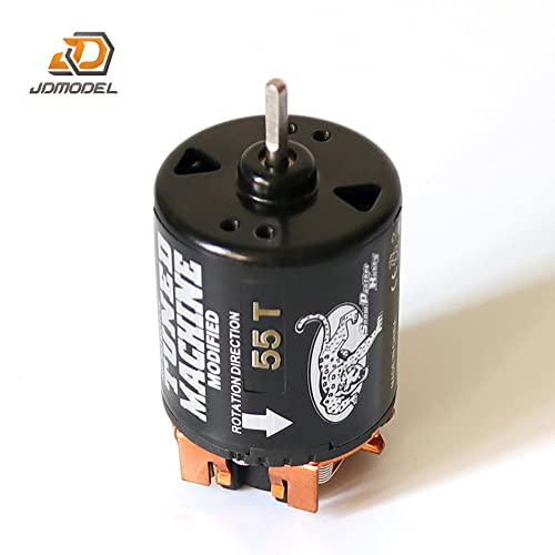 JDM 540 Brushed Motor 55T for 1/14 Rc Crawler Cars Lesu Rc Tractor Truck,Compatible with DIY Tamiya Model