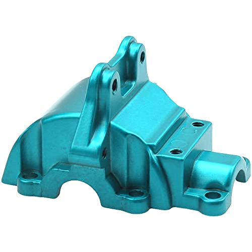 2Pack ShareGoo Metal Differential Gearbox Housing Cover Compatible with WLtoys 144001 124019 124018 1/14 RC Car (Blue) - color: Red