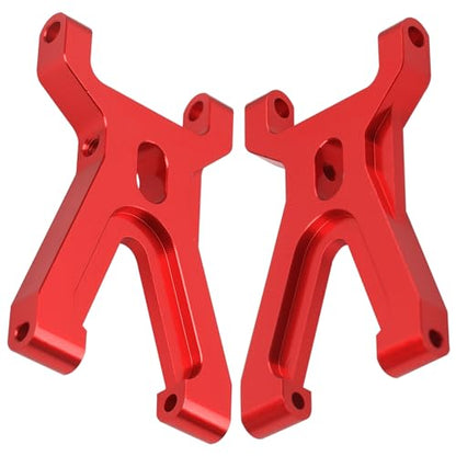 Aluminum Steering Knuckles Kit Swing Arm A-Arms & Shock Absorbers Compatible with Wltoys 1/18 A949 A959 A969 A979 K929 RC Car (Red) - color: Red