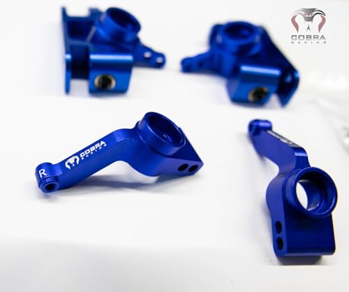 Aluminum Blue Knuckles Set (Complete) for 4x4 Slash, RUSTLER, Stampede, HOSS - Steering Knuckles, Steering Blocks and Rear Axle Carriers