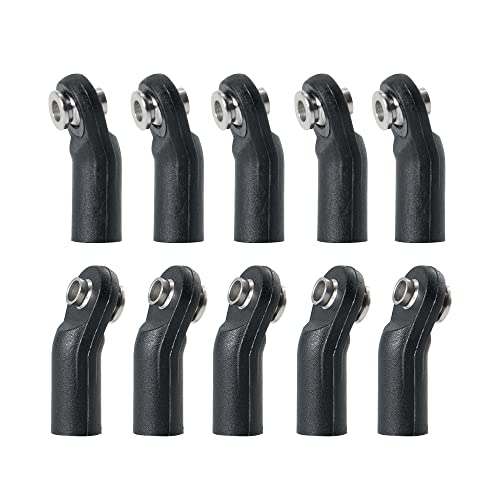 Plastic Link Rod End M4 Ball Joint Head, CW #C | Upgrades, For 1/10 Axial SCX10 TRX-4 D90, RC Car Truck Buggy Crawler - color: Cw #C