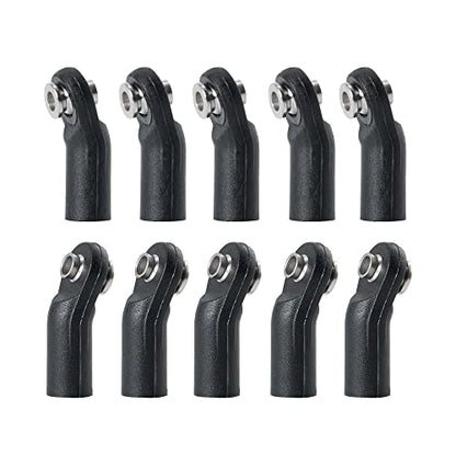Plastic Link Rod End M4 Ball Joint Head, CW #C | Upgrades, For 1/10 Axial SCX10 TRX-4 D90, RC Car Truck Buggy Crawler - color: Cw #C