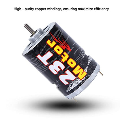540 Brushed Motor Spare Part Accessory for 1/10 RC Car Boat Model, High - Purity Copper Windings with Super Large Bearing, Precisely Balanced Rotor for Stable Performance (M540-23T) - size: M540-23T