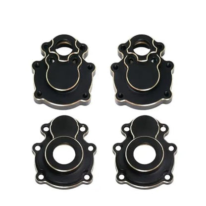 RC Steering Knuckle Block for FMS FCX10 1/10 Steering Knuckle Outer Inner Portal Housing Differential Axle Cover RC Crawler for Racing Car Upgrade Parts(Rear Set) - size: Rear Set