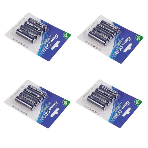 Gens ace 2400mAh 1.2V Ni-MH AA Rechargeable Battery for Mini-Z Competition, Other RC transmitters, Receiver Packs, Robots, and Toys(4Pcs)
