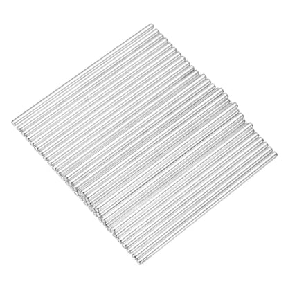 MECCANIXITY 40pcs 2mmx55mm Toys Shaft Round Rod Axles Drive Shaft for DIY RC Car Truck Boat Helicopter Model Part, Silver - size: 2mmx55mm