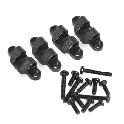 Aluminum Lower Pull Rod Fixed Mount RC Upgraded Parts for LOSI 1/18 Mini LMT 4X4 Brushed Monster Truck RTR-LOS01026 RC Car, Black - color: Black Lower Rod Fixed Mount