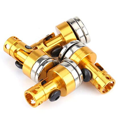Joyzan RC Magnetic Body Post, Body Shell Mount Column Strong Clips Magnet | Alloy Stealth Invisible Aluminum Accessories Parts SCX10 4WD 1:10 Scale Touring Car Drift Model Hobby Vehicle 4 Pack Gold