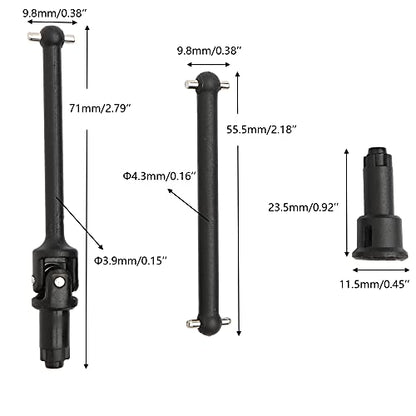 M16015 RC Front and Rear Drive Shafts Spare Parts for 1:16 Scale 16889 16890 16890A 16889A 16889PRO HM161 RC Trucks