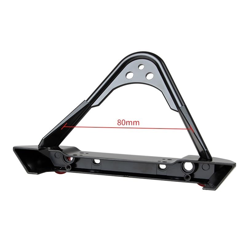 for TRX4M 1/18 Upgrades, for TRX4M RC Crawler Aluminum Alloy Front Bumper with Lights RC Car Bumper Part for TRX-4M 1/18 Upgrades Part Rc Crawler Car Accessories