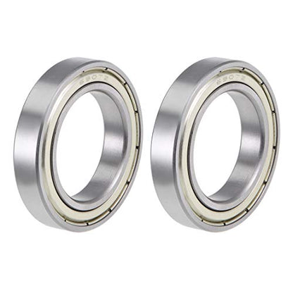 uxcell 6907ZZ Deep Groove Ball Bearings Z2 35mm X 55mm X 10mm Double Shielded Carbon Steel 2pcs - size: 35mmx55mmx10mm