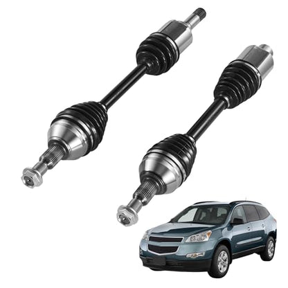VEVOR CV Axle Shaft Assembly, 2 Pieces Front Left & Right (Driver and Passenger Side), Automotive Replacement Joint Axles Pair Compatible with 2009-2017 Chevrolet Traverse, Alloy Steel & Carbon Steel - size: 2009-2017 Chevrolet Traverse, style: Front Driv