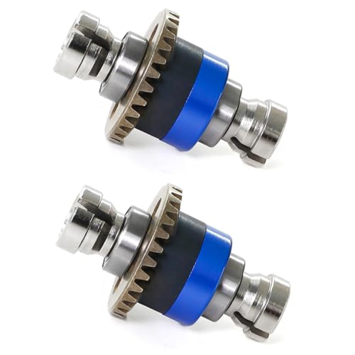 Assembled Differential 30T Front and Rear Universal Upgraded Metal Differential for 1/18 Granite GROM 1/14 Mojave Accessories for 1/18 2S Granite Big Foot Truck Granite GROM RTR (Bule) - color: Bule