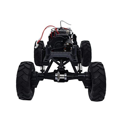 Palumma 2 Sets FCX24 gear set, metal gear parts upgrade parts bridge teeth steel teeth Set for FMS 1/24 FCX24 RC Crawler Car Upgrade Parts (Black)