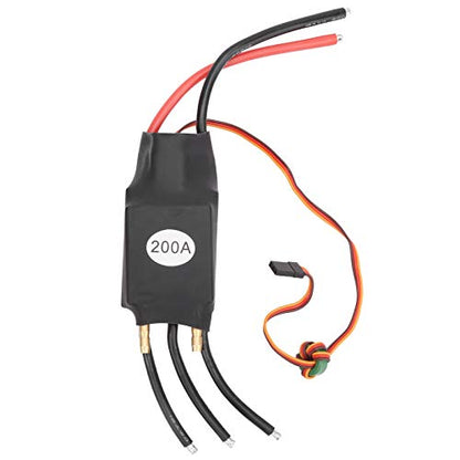 200A Electric Brushless Motor Controller,ESC Brushless Water Cooled Electric Speed Controller ESC for RC Boat Airboat Model
