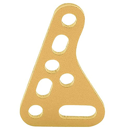 Aluminum Alloy RC Shock Strut Damper Bracket Mount, Metal Suspension Bracket for 1/8 1/10 1/12 1/16 RC Cars, Adjustable Height and Angle Damper Mount for Off - Road Buggy (Gold) - color: Gold