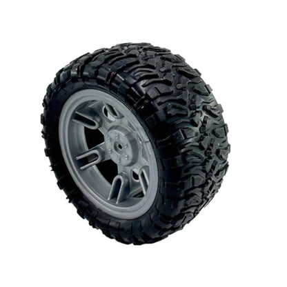 4PCS Toy Car Wheel 60mm Model Car Rubber Tire Wheel with Metal Shaft Axles for RC Car Truck DIY Model Toy Building Project (3x60mm) - style: 3x60mm