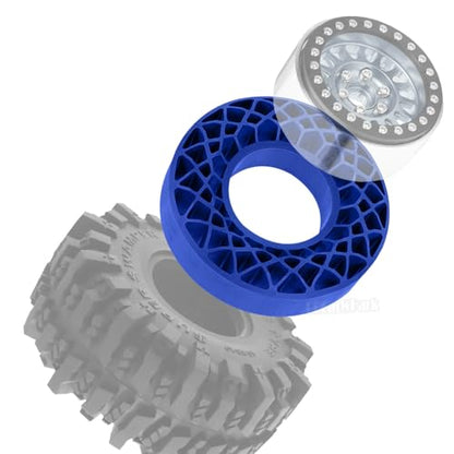 RC 1.9" Waterproof Silicone Wheel Tires for 1/10 RC Crawler Car,SCX10 TRX4 Capra RXB10 TF2 Gen7 Gen8,BRCatWPark RC 1.9" Tires Waterproof Inner Filler,Navy Blue
