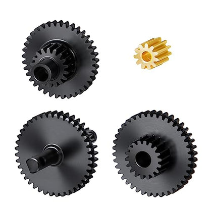 Steel Transmission Pinion Gear Set for TRX4M Defender, Bronco, K10 High Trail, F150 1/18 RC Crawler Car Upgrade Parts - style: 16.6:1