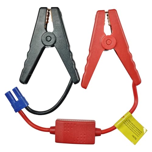 EC5 Car Emergency Jumper Starter Cable, Portable Car Booster Cable Replacement with Battery Clamp, 12V 10AWG Alligator Clip, Mini Jumper Cables Connector
