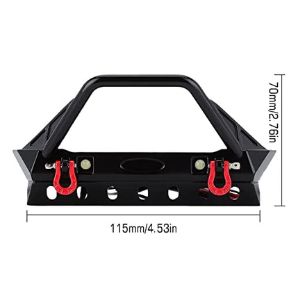 INJORA Front and Rear Bumper Set for 1/10 RC Crawler TRX4 Axial SCX10 90046 & SCX10 III AXI03007 AXI03003