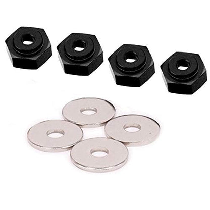 12mm to 17mm Metal Wheel Hex Adapter Converter & 1/8 RC Buggy Off Road Tires and Wheels Rim 17mm Drive Hex