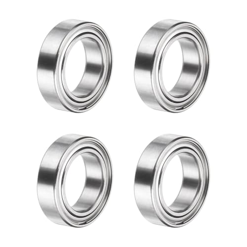 uxcell 4Pcs SMR117ZZ Deep Groove Ball Bearings, 7x11x3mm 440C Stainless Steel Double Shielded Bearings, ABEC 5 - size: 7x11x3mm