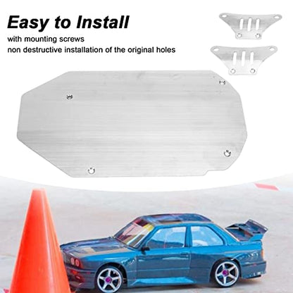 Stainless Steel Chassis Armor Set, 3 Pieces RC Car Guard Skid Plate for TT02 1/10 RC Car, Crawler Modification Part Accessories, Front Center Rear Chassis