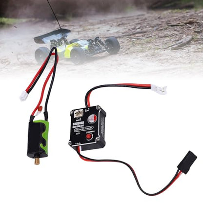 Brushed 30A ESC and 050 50T Motor Combo Set for RC Vehicles Upgrade, Excellent Performance for Climbing and Cruising, Aluminum Alloy Material
