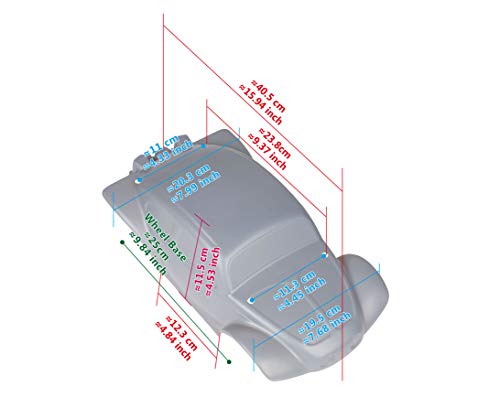 SummitLink Custom Body Police Style Compatible for 1/10 Scale RC Car or Truck (Truck not Included) STB-PB-01