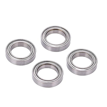 RC Ball Bearings Kit, 12mm Inner Diameter, Stainless Steel, Set of 4, for 1/10 RC Crawler Vehicles
