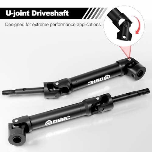 OGRC Rear CV Driveshaft for Traxxas Slash/Stampede/Rustler 2WD/4X4 Upgrades | U-Joint, Heavy-duty, for Slsah Nitro/F-150 Hoss 2WD/4X4 1/10 RC Truck, #6852