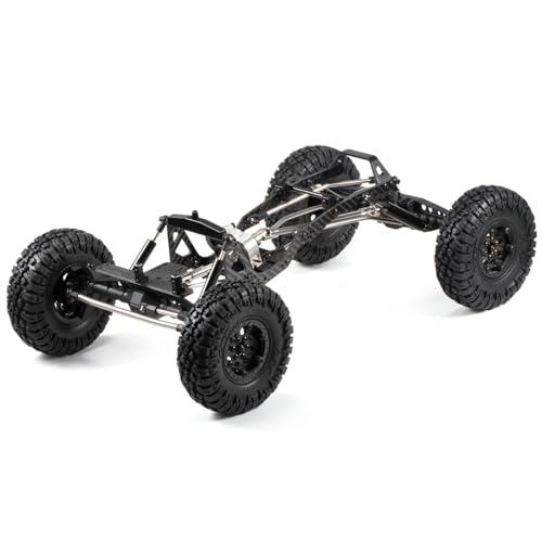 Carbon Fiber 1/10 LCG Chassis and Links Kit Capra Battery on Axle Servo Mount Chassis Brace Power Wagon Cab Body Mount (Chassis Kit)