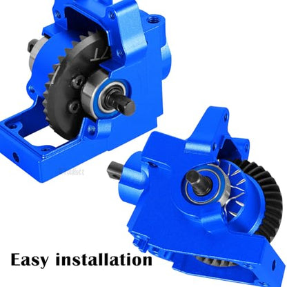 RC Diff Gear 37T Upgrades Part for 1/10 Slash 4X4 VXL/Rustler 4X4 VXL/Stampede 4X4 VXL/Hoss 4X4 VXL/XO-1,Front Rear Differential Hop Ups,Navy Blue - color: Navy Blue-(upgrades Part）