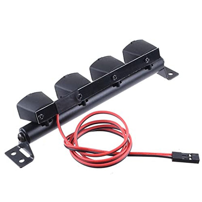RC Car Roof Lamp LED Light Bar for 1/10 1/8 RC Crawler Rally Monster Truck Trx4 SCX10 D90 (6 LED)