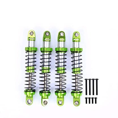 RCAWD for UTB18 Capra Shocks Double Long Stroke Upgrades, Front & Rear Shock Absorbers Parts #AXI213004#AXI213000, for Axial 1/18#AXI01002 Green - color: Green