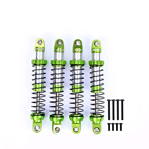 RCAWD for UTB18 Capra Shocks Double Long Stroke Upgrades, Front & Rear Shock Absorbers Parts #AXI213004#AXI213000, for Axial 1/18#AXI01002 Green - color: Green