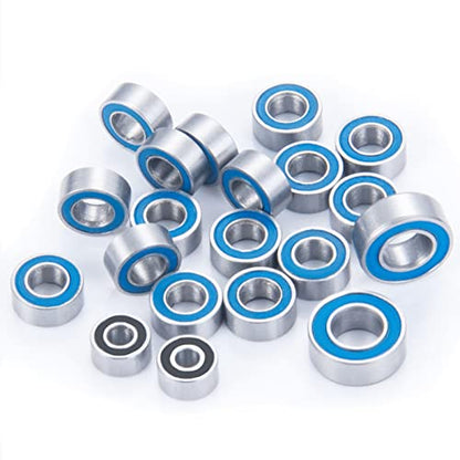 20Pcs Metal Ball Bearings Rubber Ring Axle Bearing for Axial SCX24 | 1/24 RC Crawler Car Upgrades Parts Accessories